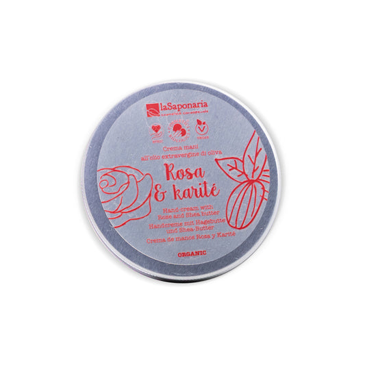 Crema de Manos Rosa y Karité